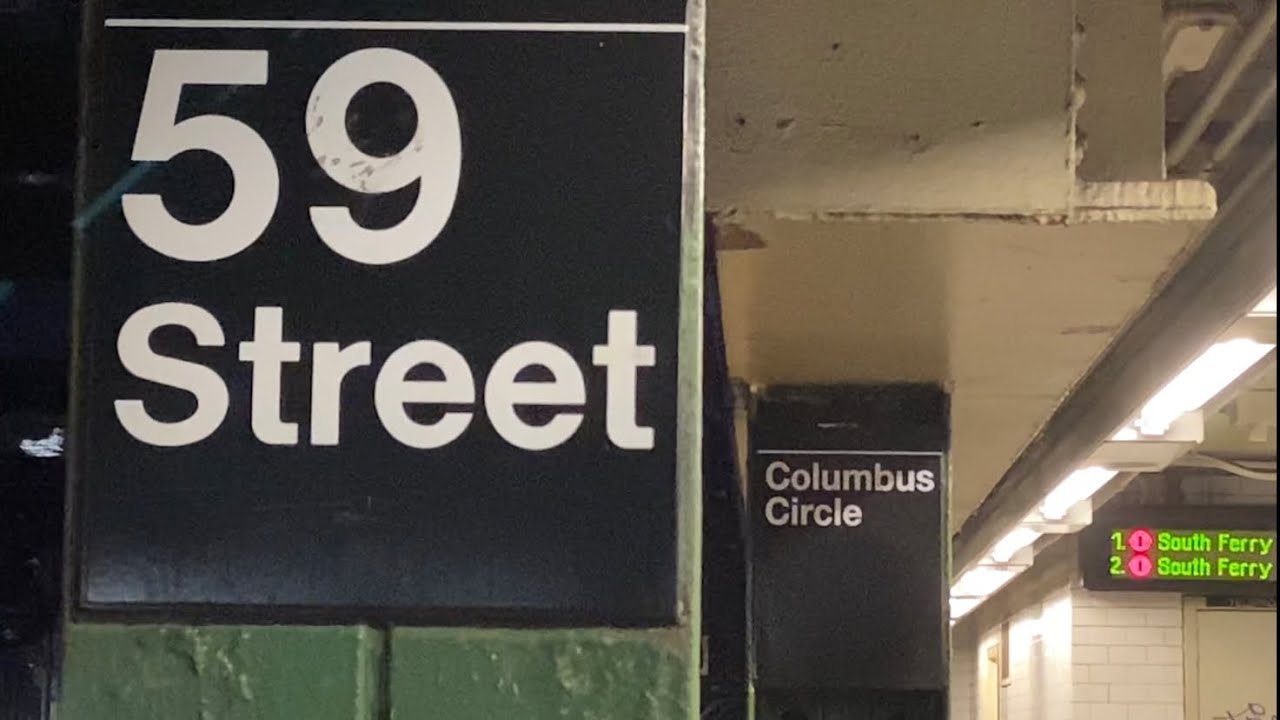 IRT/IND Subway: (A) (B) (C) (D) (1) (2) (3) Trains @ 59th Street-Columbus Circle