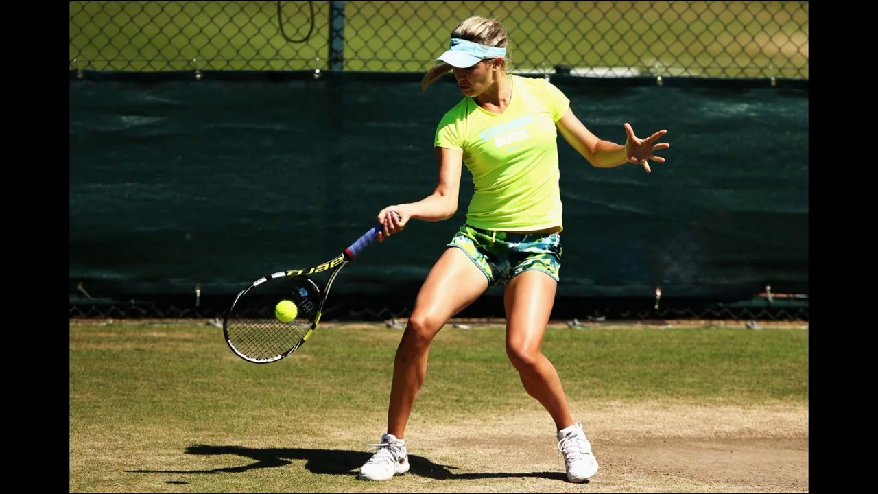 WTA - TENNIS - Eugenie Bouchard training at Wimbledon 1 and 3 July 2014