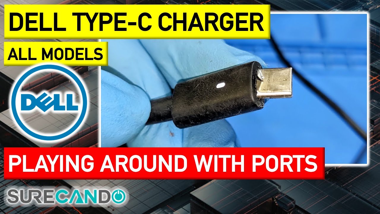 Dell Type-C Charger bent & damaged. Attempt to join another cable. Just stupid. Worth try for fun.
