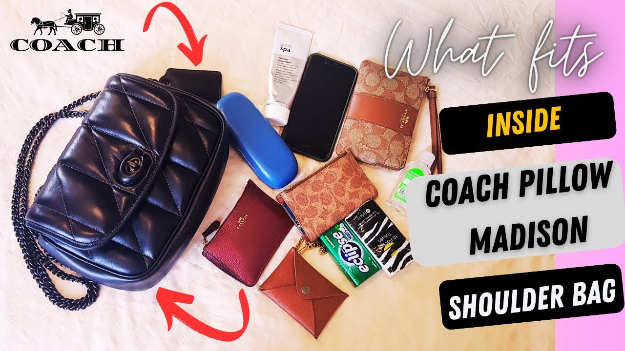 WHAT FITS IN COACH PILLOW MADISON SHOULDER BAG (BIGGER SIZE) | AISA FROM ASIA | #coach #wimb