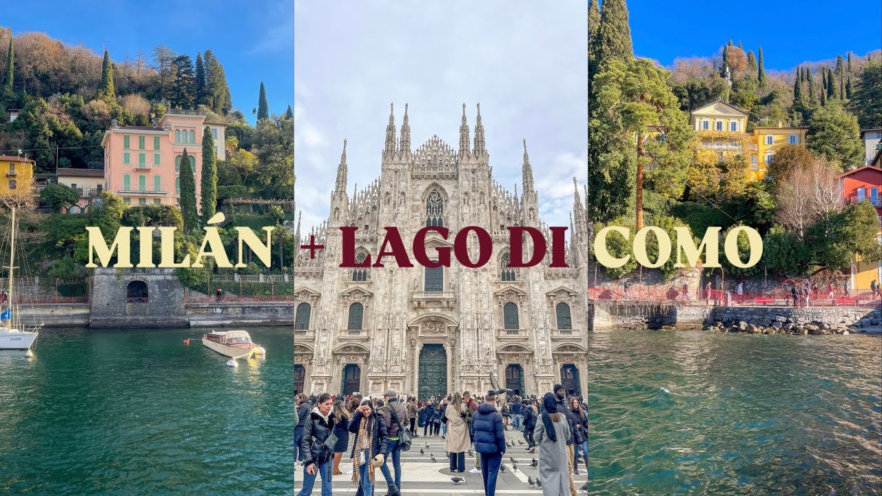 visitando MILÁN + LAGO DI COMO en 2 DÍAS 🧺🍋🐚🍦🌊