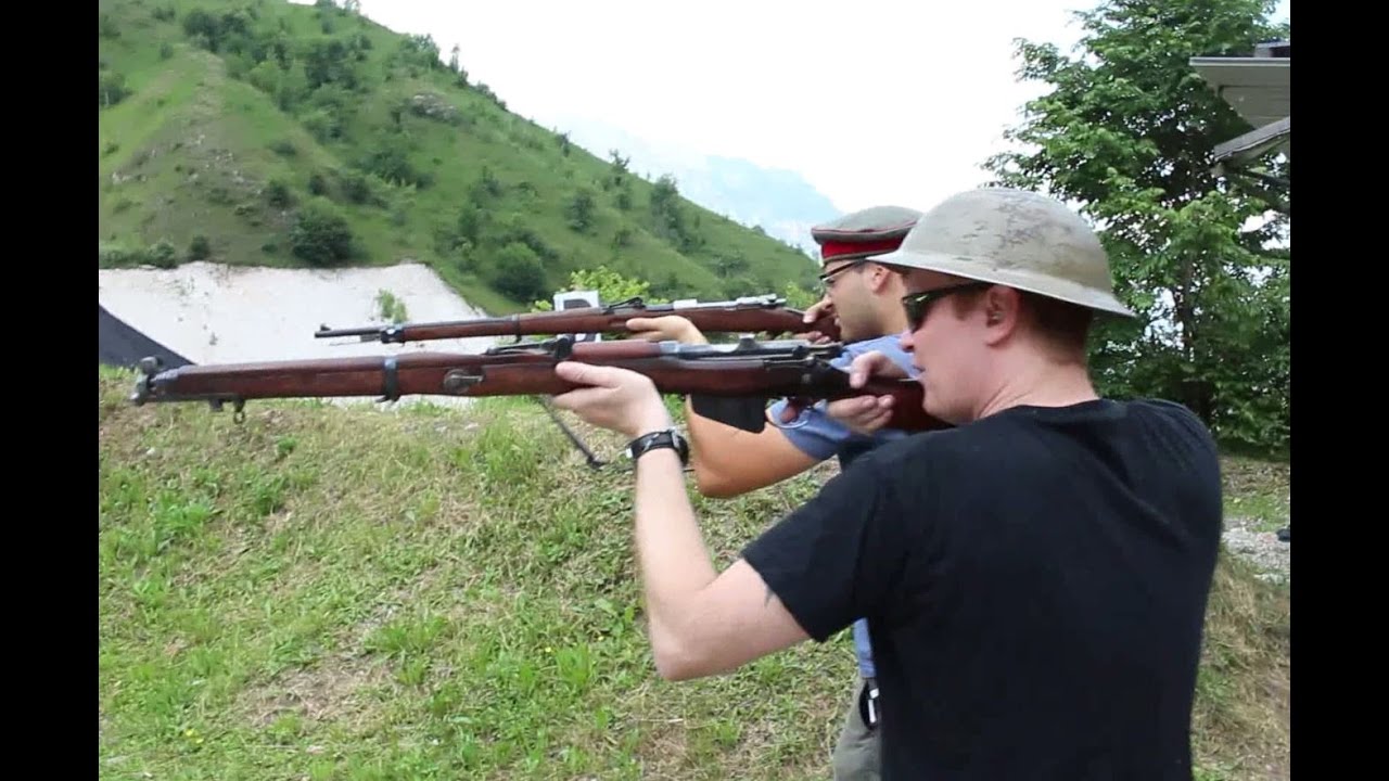Lee Enfield No1 MKIII Vs Mauser Gewehr 98 (English Subtitles) HD