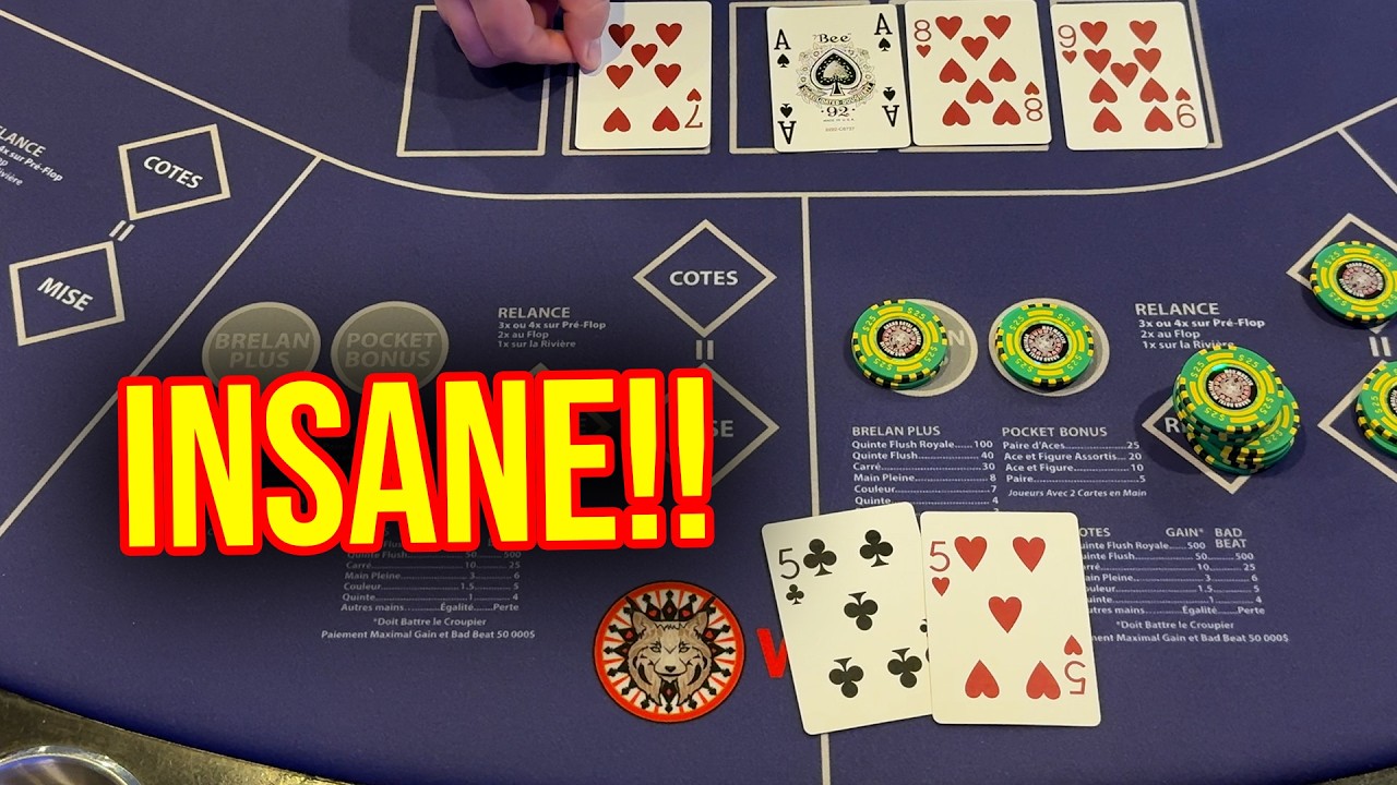 TRIED SOMETHING DIFFERENT ON ULTIMATE TEXAS HOLD'EM AND THIS HAPPENED! #poker #ultimatetexasholdem
