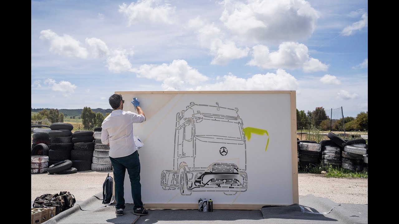 Actros L ProCabin incontra la Street Art - firmato COMER SUD Mercedes-Benz Trucks