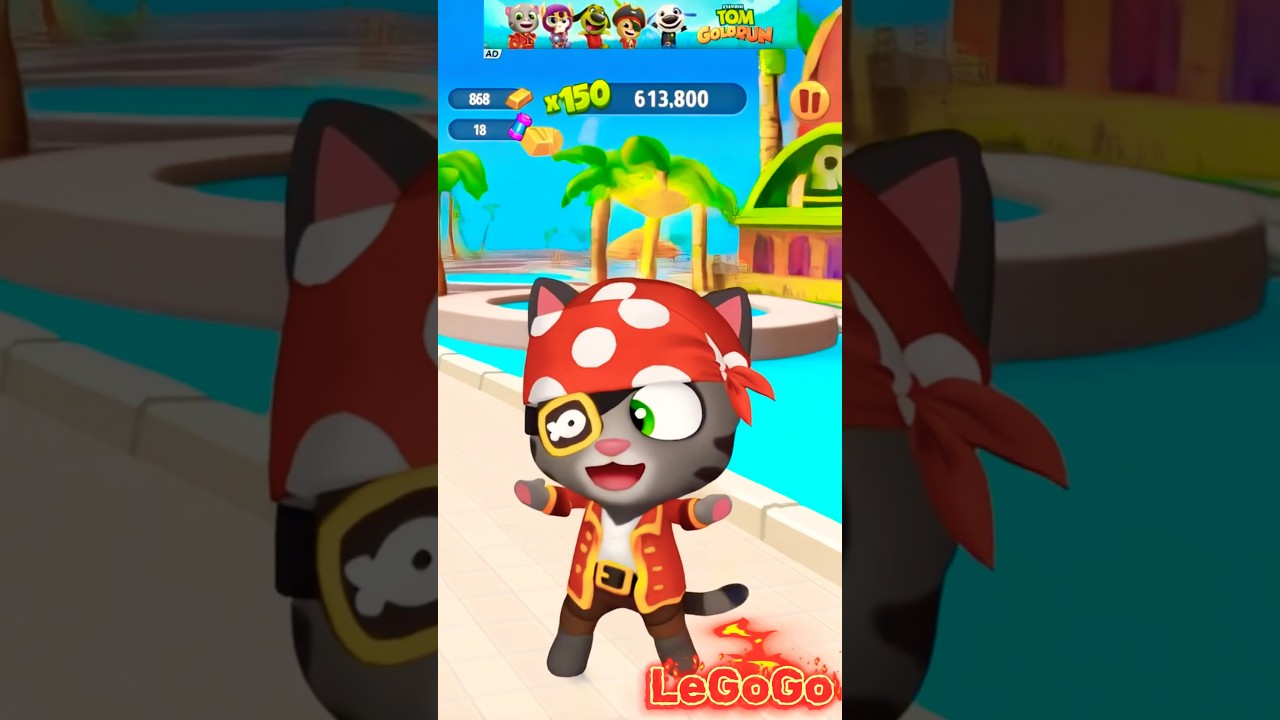 Talking Captain Tom Sings a Funny Song! 🎶😂 | Talking Tom Gold Run Shorts