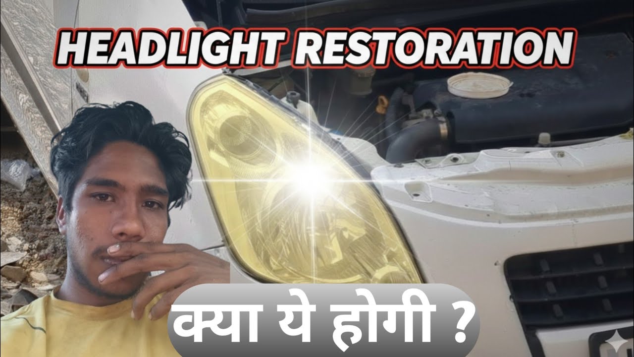 How to Cleaning car headlight At home | Headlight Restoration