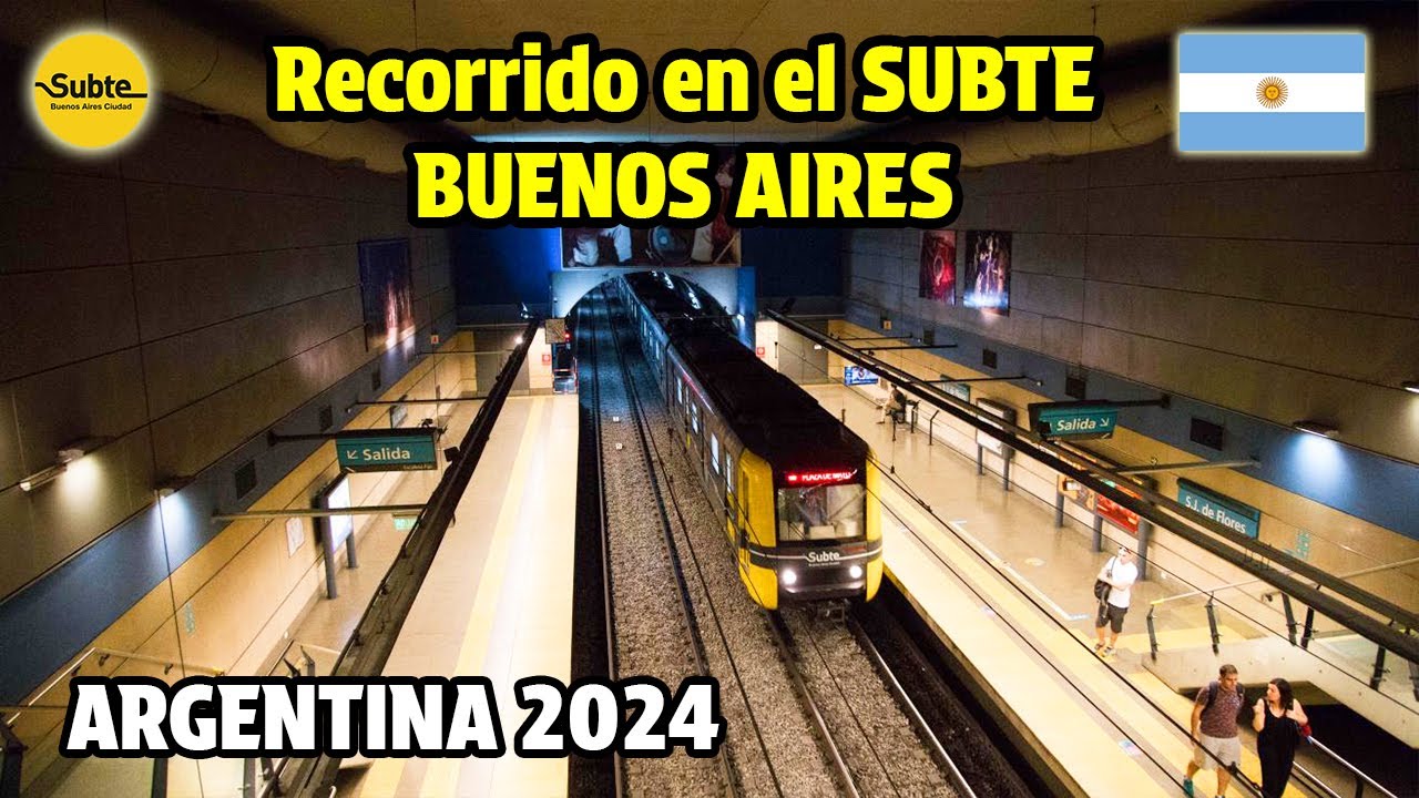 Asi esta SUBTE BUENOS AIRES ARGENTINA 2024 | Estaciones y COMBINACIONES 🇦🇷 🚈