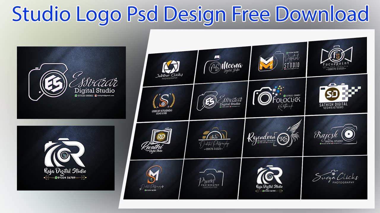 2023 Studio Logo Psd Design Free Download/ full psd / Logo
