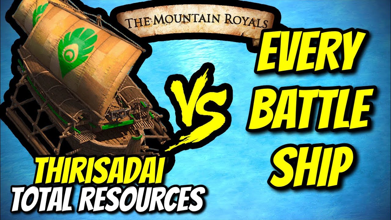THIRISADAI vs EVERY BATTLE SHIP (Total Resources) | AoE II: DE