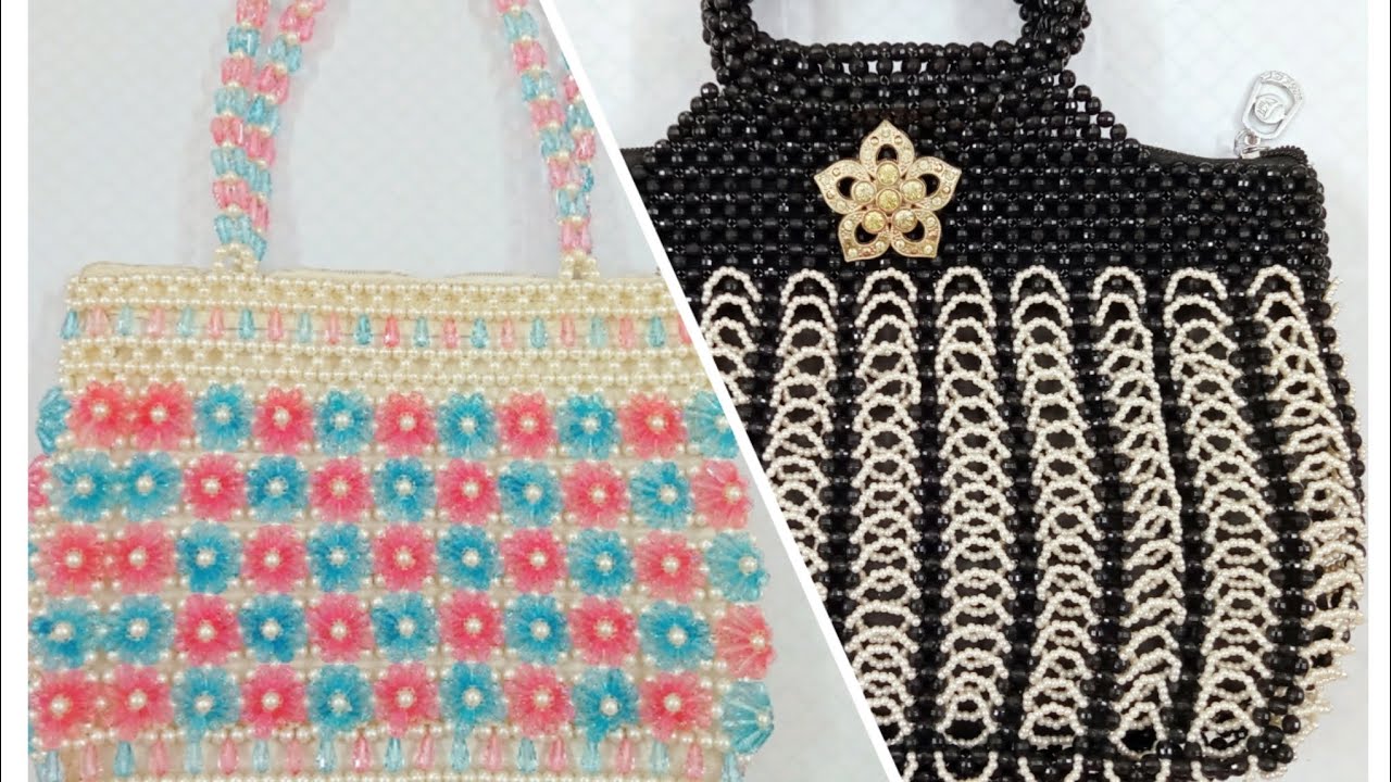 Unique Beaded Party Bag Design-1.Pearl Beaded Bag 2023.Putir Ring Bag.পুতির ব্যাগের ডিজাইন#beadedbag