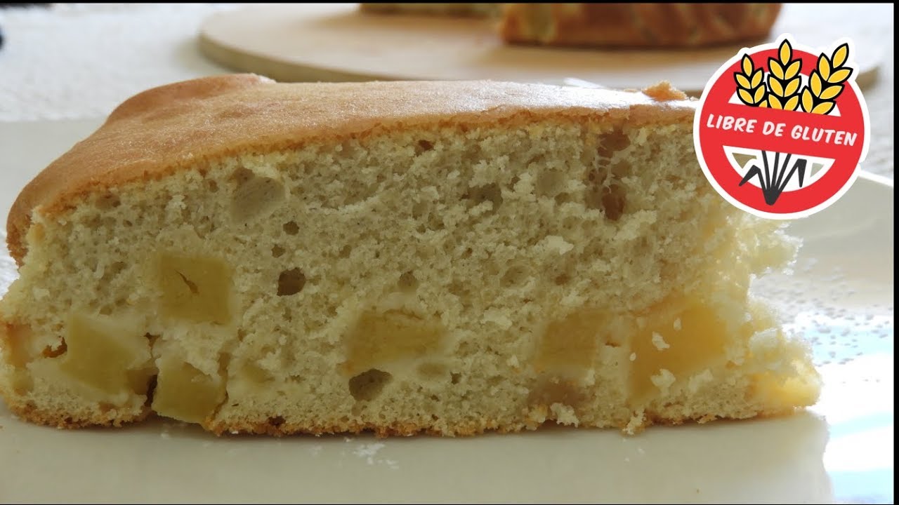 Torta de manzana fácil: bizcochuelo sin gluten y sin lácteos