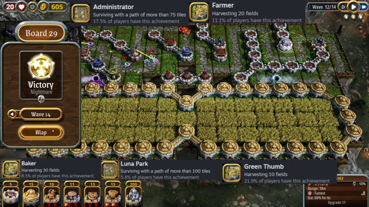 Artisan TD: Board 29 [Administrator / Farmer / Baker / Luna Park / Green Thumb]
