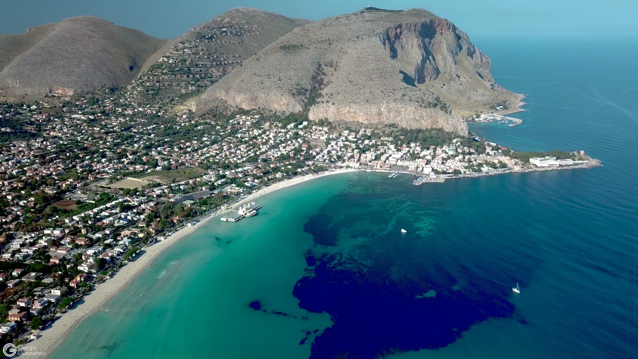 Mondello, Monte Pellegrino e Capo Gallo - Drone video 4K