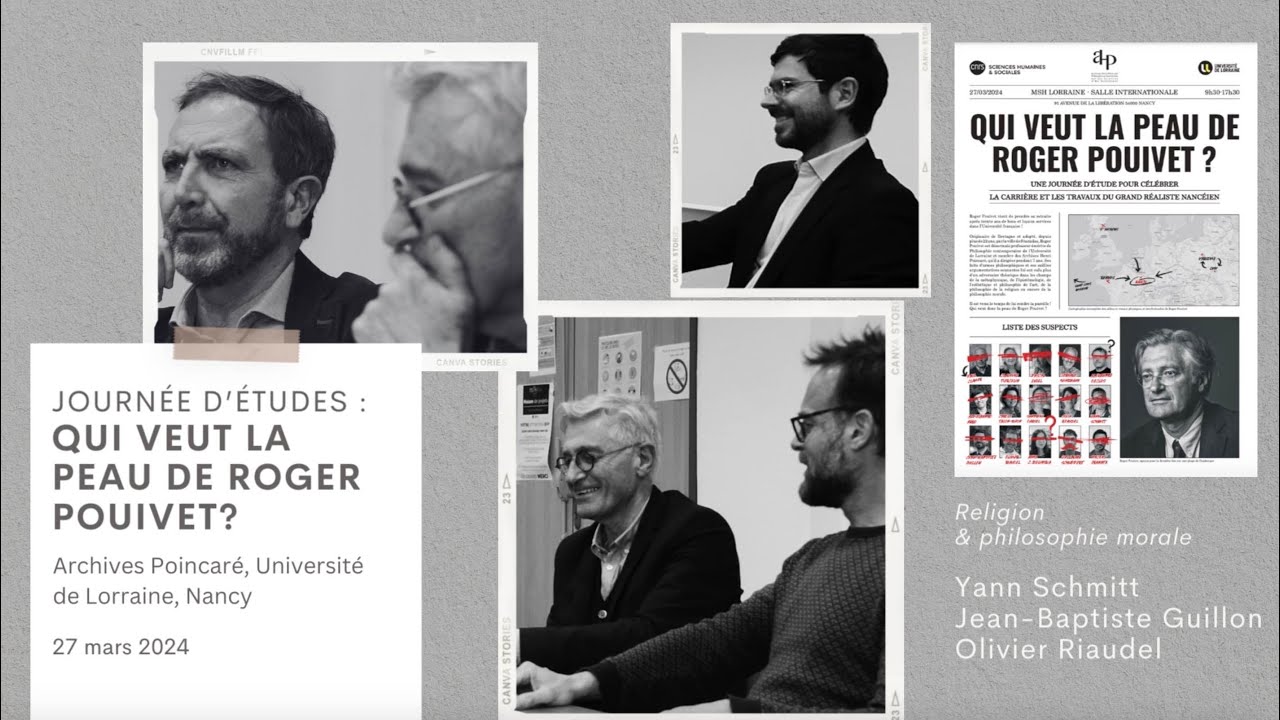 Journée : Qui veut la peau de Roger Pouivet? – Religion & philosophie morale
