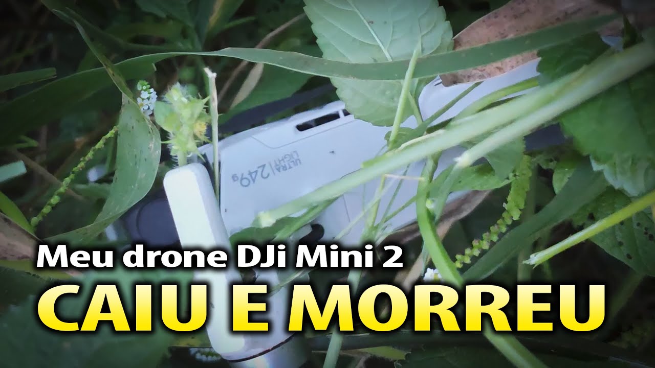 Meu drone DJi Mini 2 caiu e morreu 😭😭😭😭