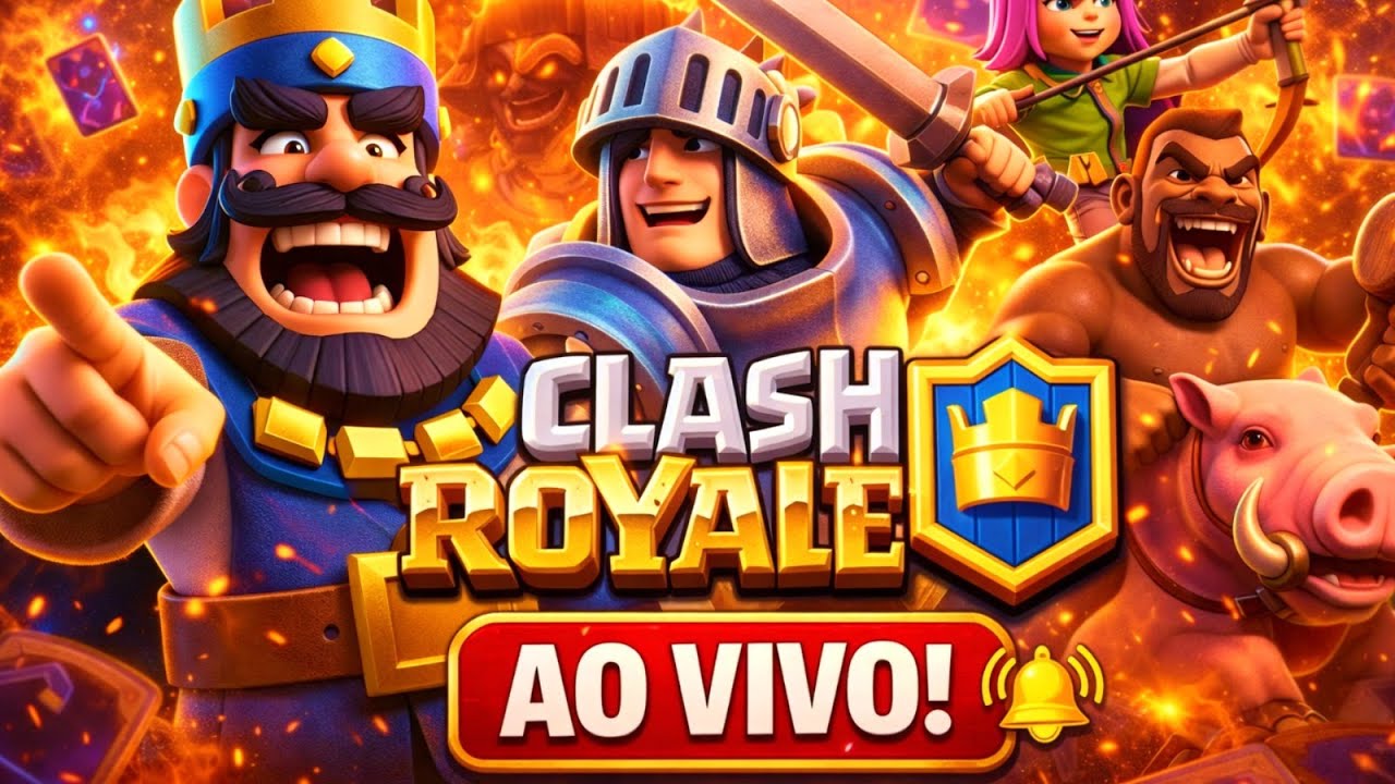 RUMO AO TOP! 👑 TESTANDO OS NOVOS HER&Oacute;IS AO VIVO (CLASH ROYALE)