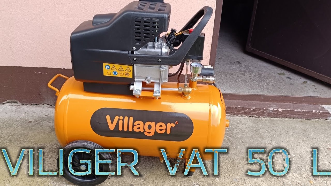 Viliger kompresor vat 50 l unboxing i paljenje