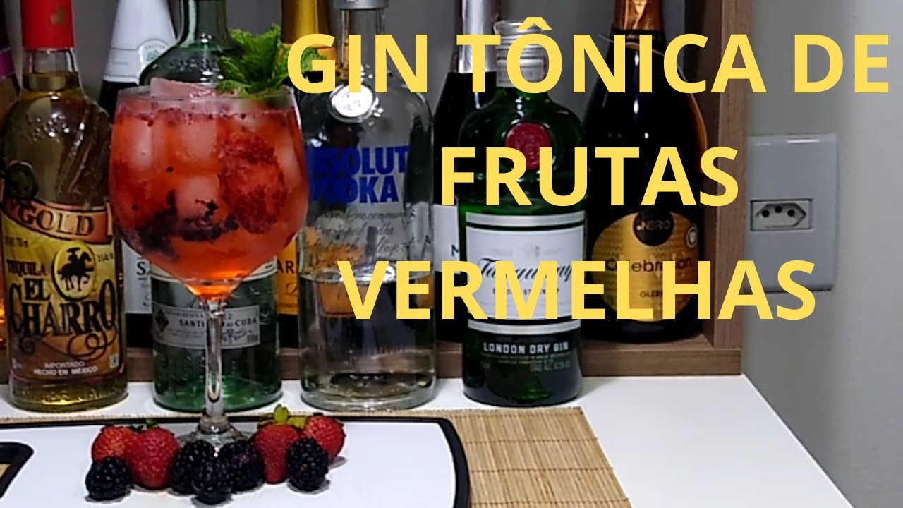 COMO FAZER GIN TÔNICA DE FRUTAS VERMELHAS