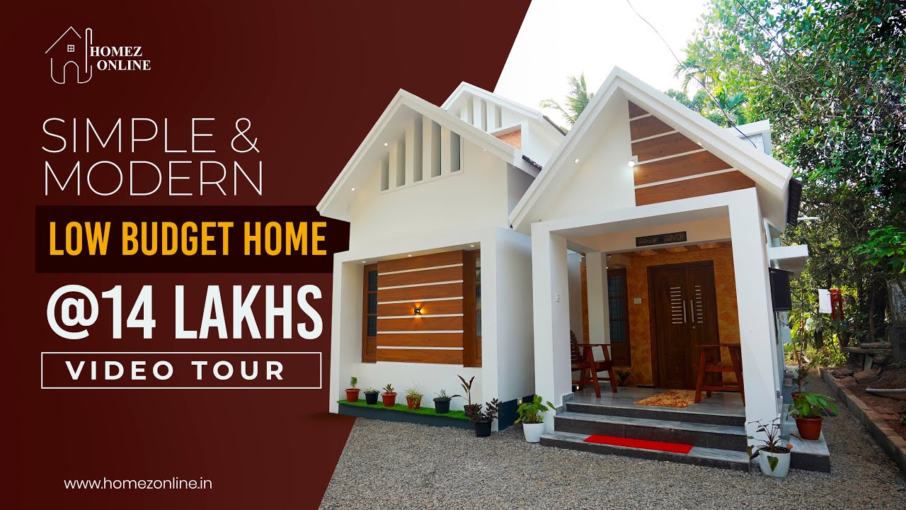 Beautiful low budget single storey home built for 14 lakh