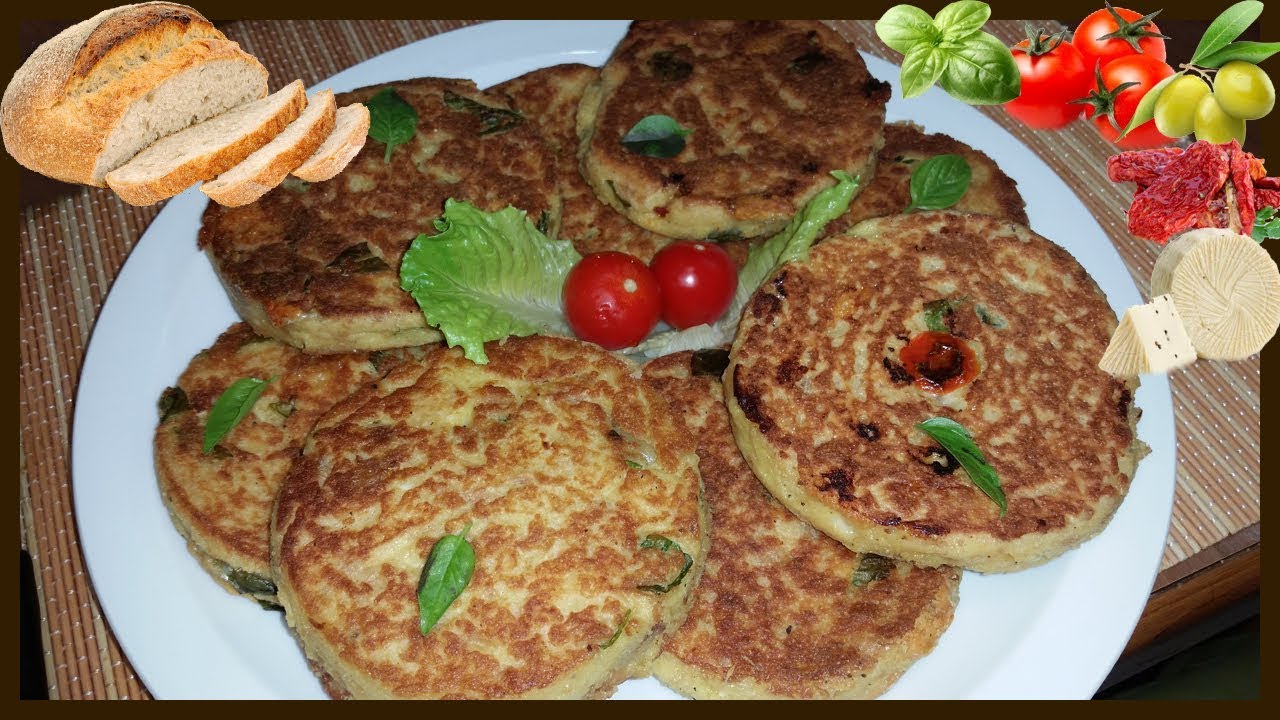 Frittelle di pane al pomodoro secco, olive e pecorino - Le Ricette di Zio Roberto