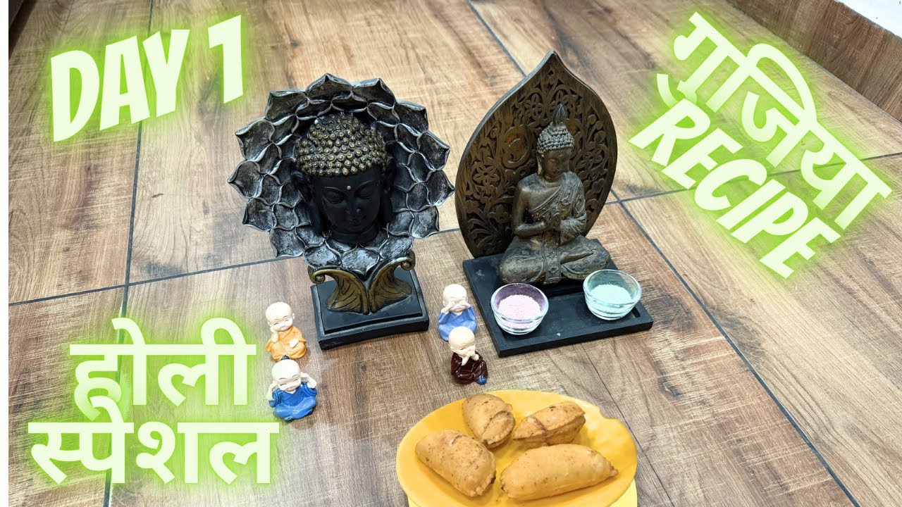 Gujiya Recipe | Mawa Gujiya | Traditional Festival Sweet  Holi Special Day 1 