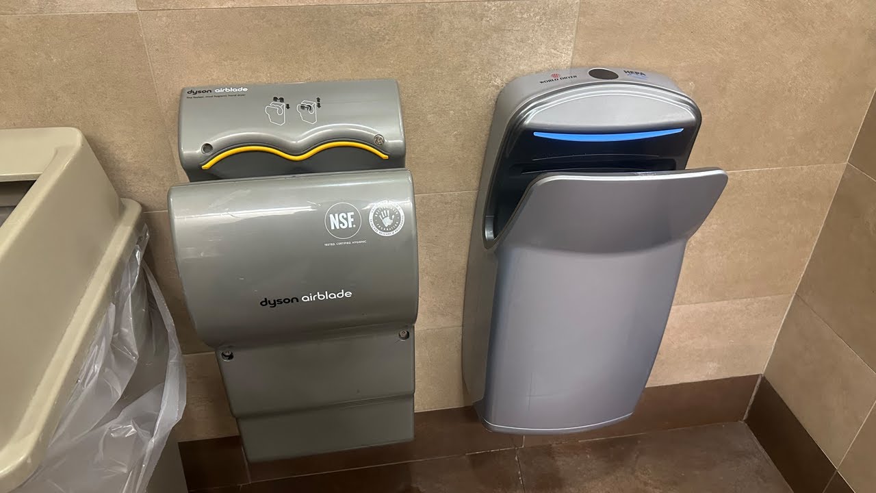 Dyson Airblade and World Dryer VMax® V2 Hand Dryers: Union South - Madison, WI