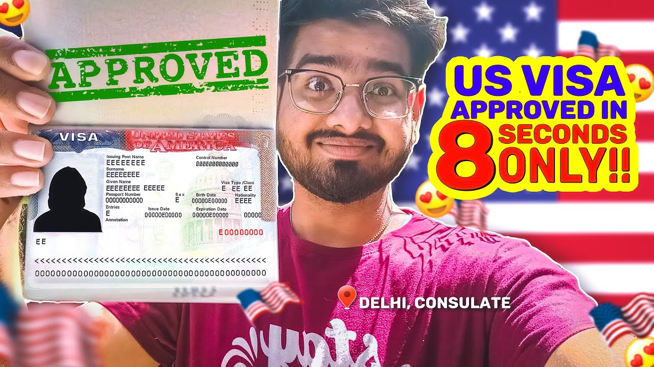US Visa Approved in 8 seconds | My US Visa Interview Experience in Delhi consulate