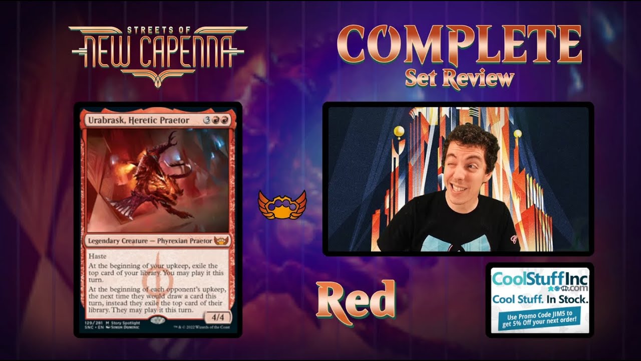 🔴 Complete Set Review - Streets Of New Capenna - Red Cards - Constructed And Limited
