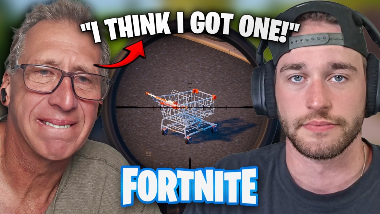 Playing Fortnite Until We Win... (Dad is CRACKED)
