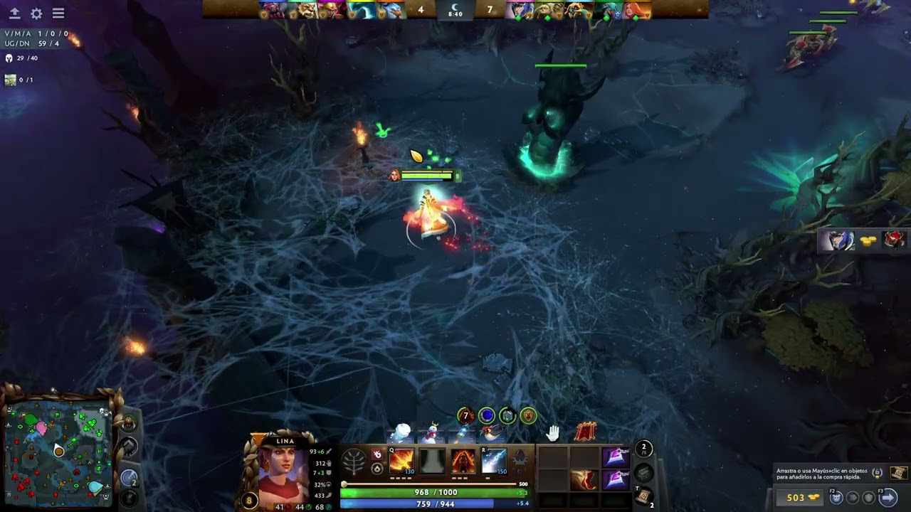 Dota 2   LINA MIDLANER CONTRA BROODMOTHER