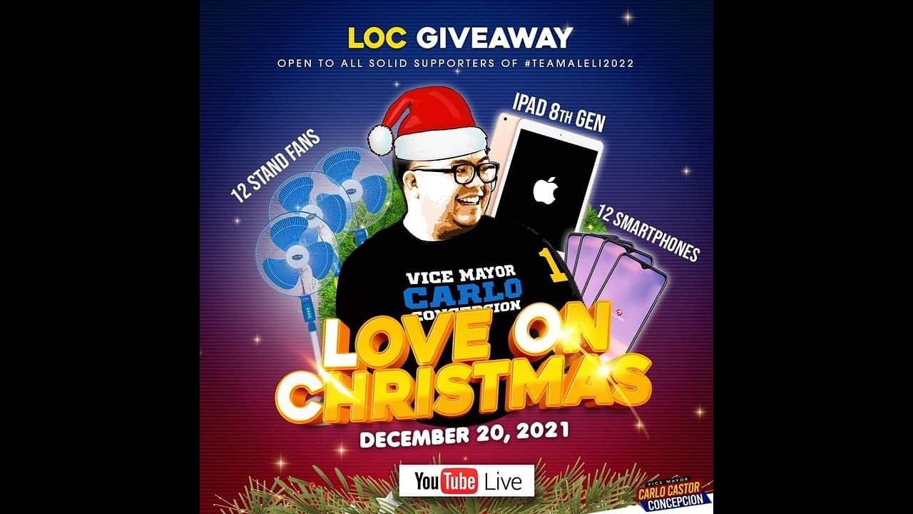 Love on Christmas Giveaway 2021 | Vice Mayor Carlo Concepcion