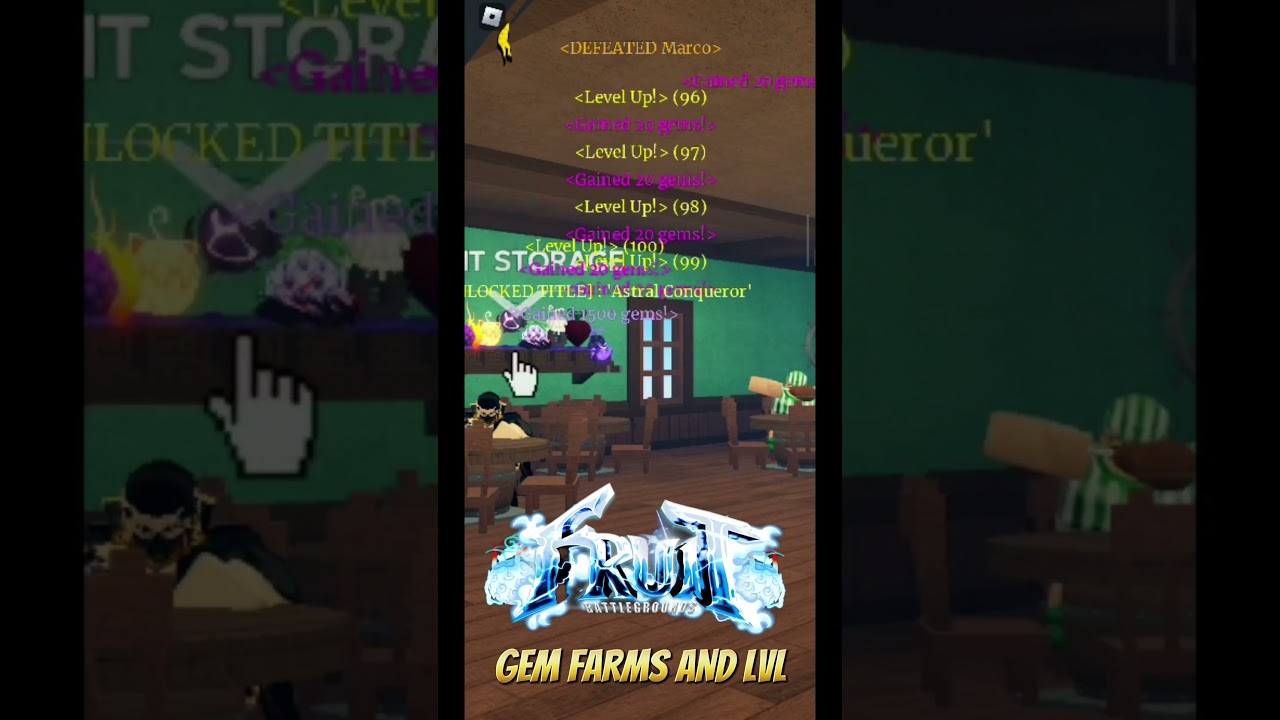 GEMS FARMS AND LVL FRUIT BATTLEGROUNDS 