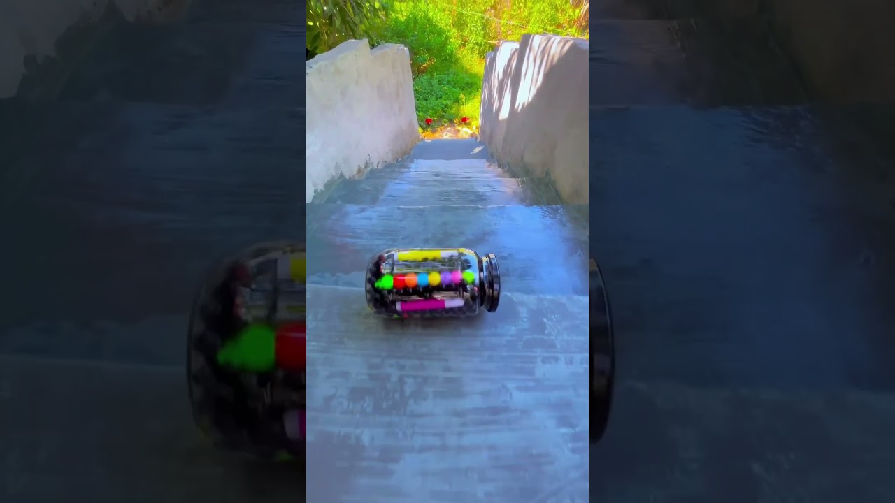 Yellow Bottles Crushing Crunchy & Soft Things!Breaking Glass Bottles! #satisfying #asmr