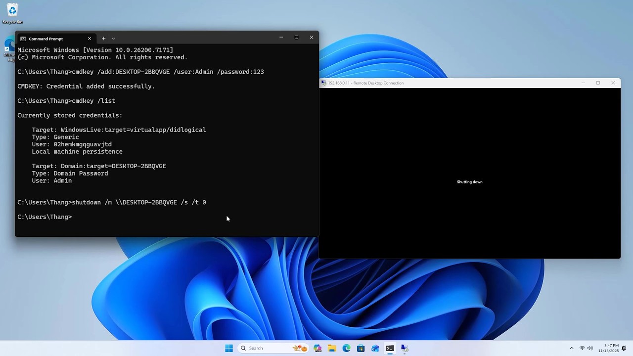 CMD Выключение других компьютеров в той же локальной сети