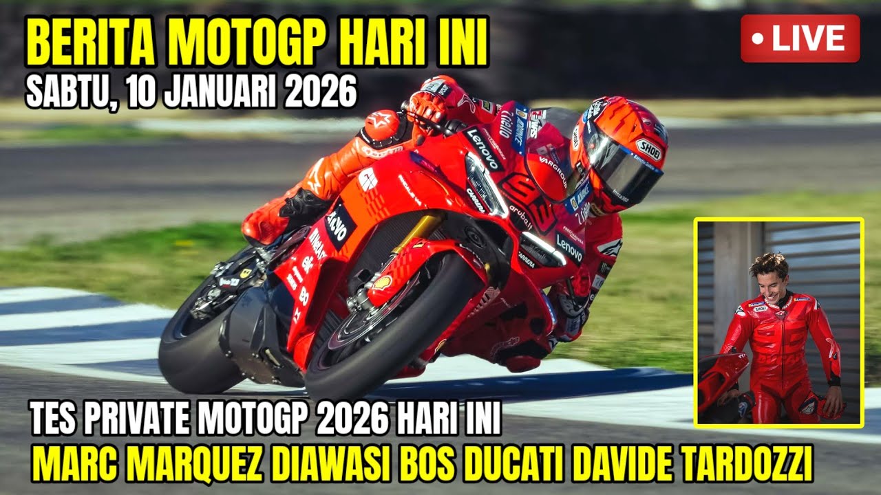BERITA MOTOGP HARI INI‼️MOTOGP HARI INI SABTU 10 JANUARI 2026,TES MOTOGP 2026 MARC MARQUEZ MENGGILA