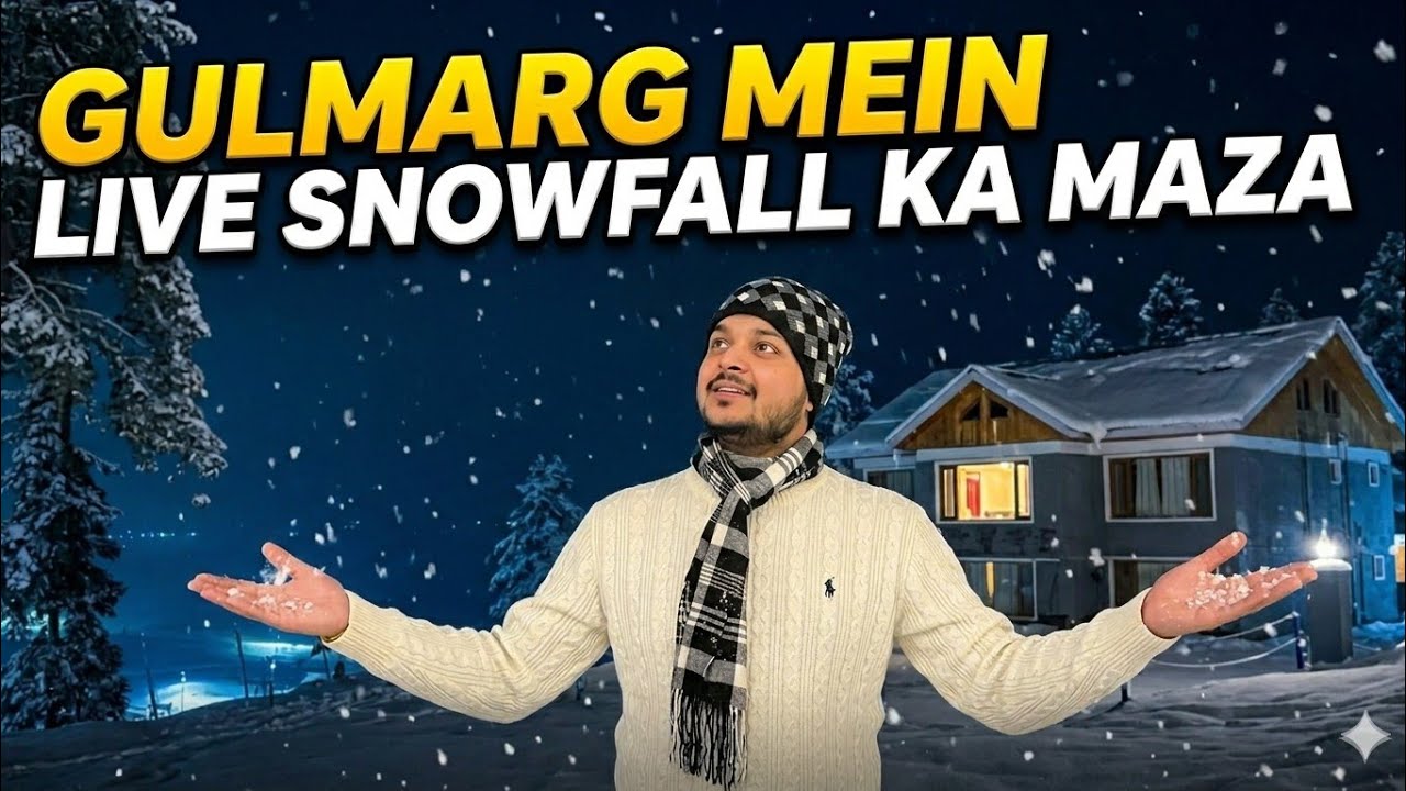 Gulmarg Mein Live Snowfall: Itni Thand Par Maza Aa Gaya! ❄️