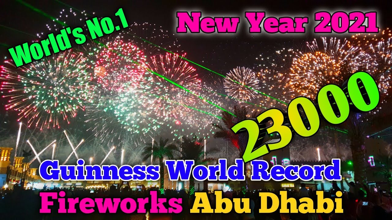 World Record Fireworks Abu Dhabi Al Wathba
