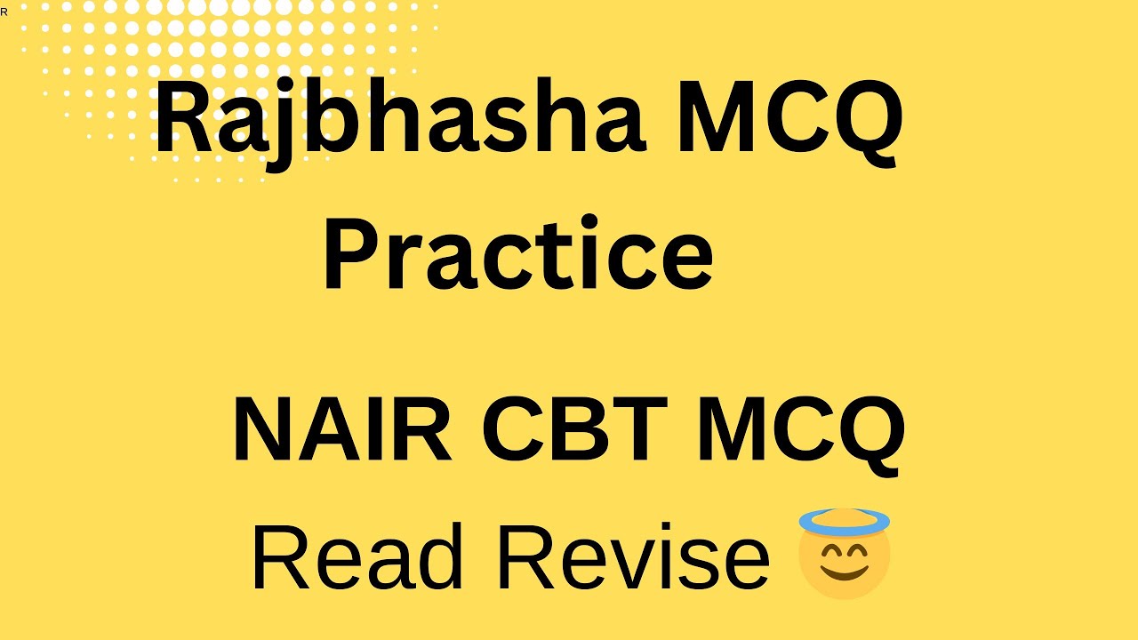 Rajbhasha Practice MCQ for NAIR Group B exam|Official Language based MCQ Practice|Rajbhasha in LDCE