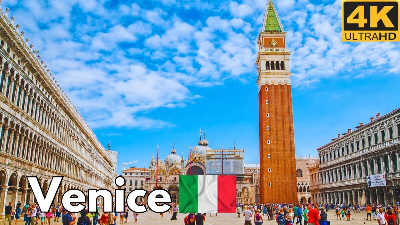 🇮🇹 Venice Italy Walking Tour [4K] | St. Mark's Square | St. Mark's Campanile | Gerard Travel Vlogs