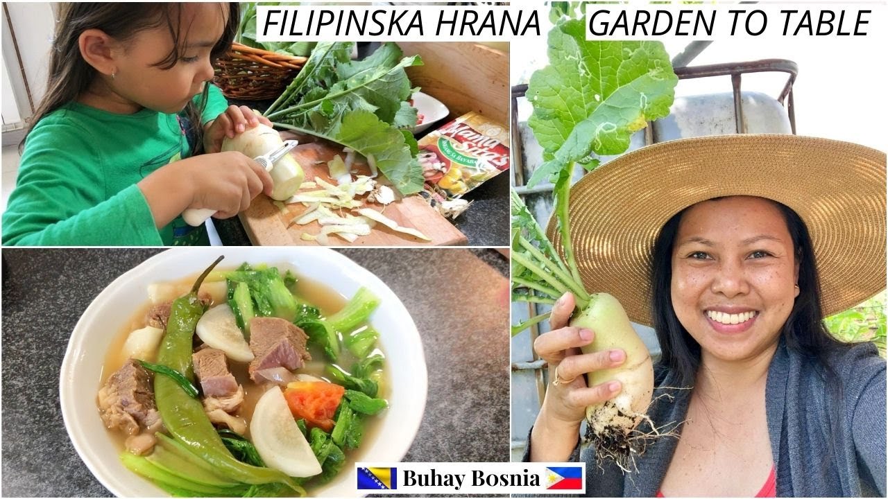 Kako Kuhati Daikon Rotkvicu Filipinski Recept | Garden to Table Cooking Sinigang with Daikon