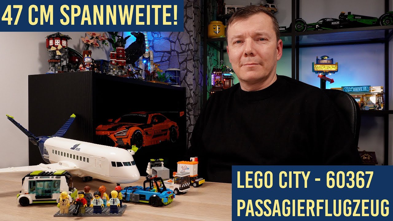Eine tolle Ergänzung zum neuen Flughafen! LEGO City Passagierflugzeug - 60367