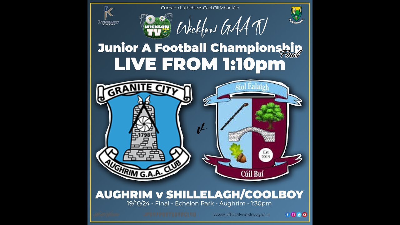 Junior A Football Championship Final - Aughrim v Shillelagh Coolboy