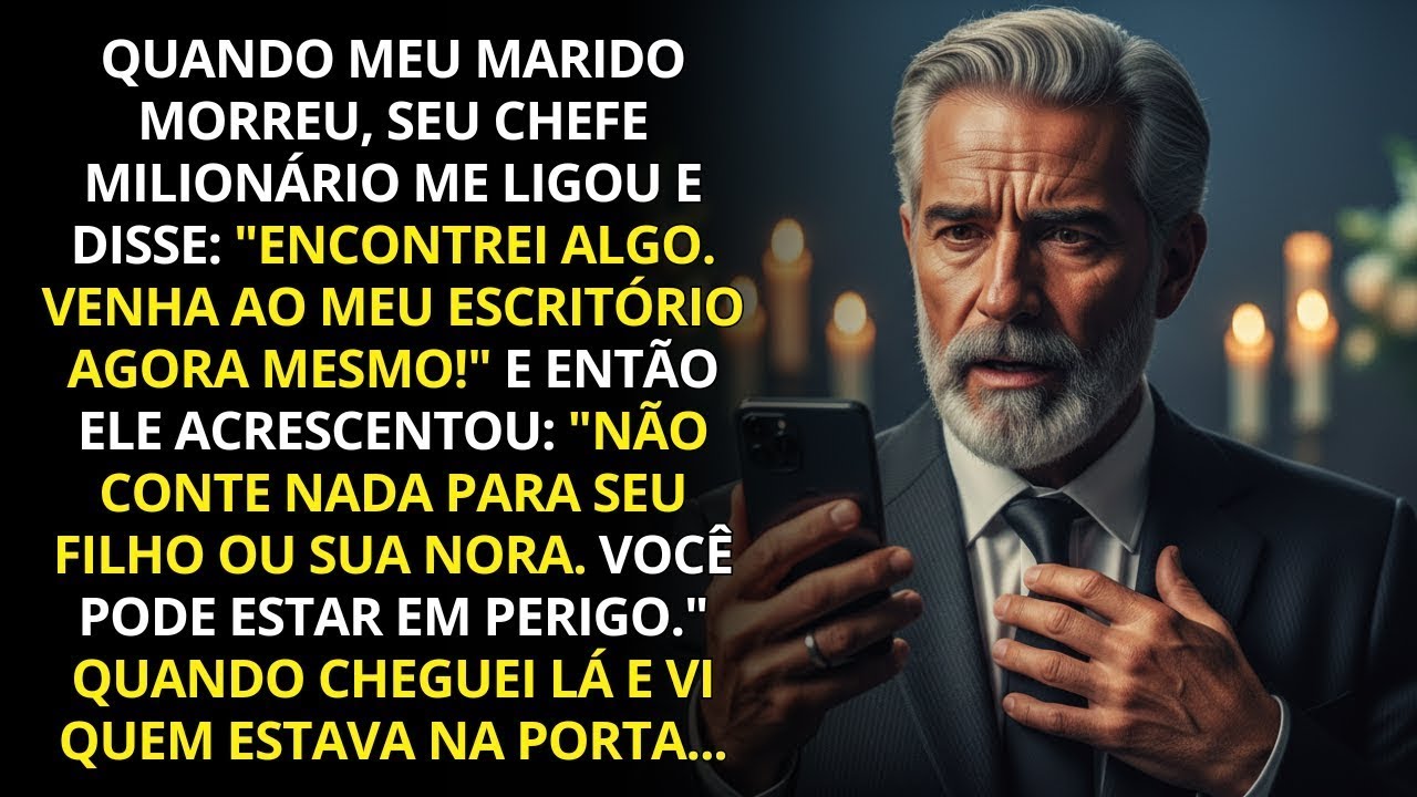 Durante o funeral da minha esposa, o chefe dela me ligou dizendo: ”Você tem que ver isso.”