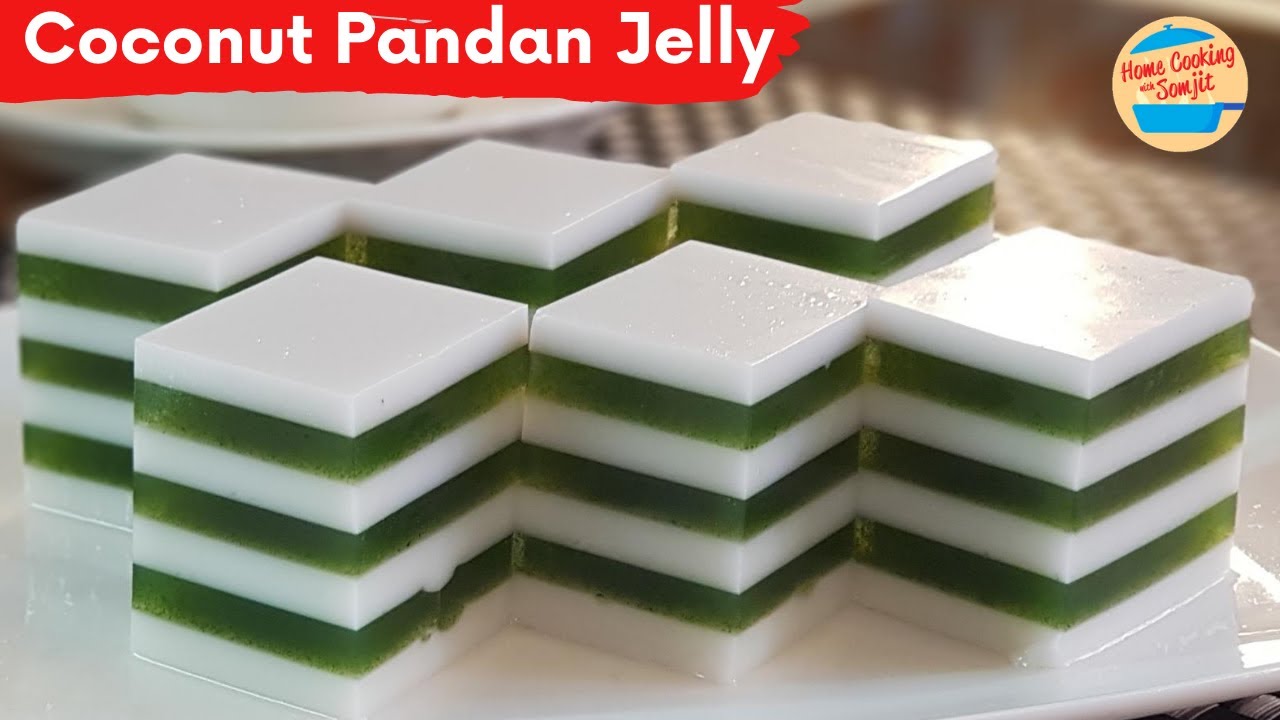 Coconut Pandan Jelly