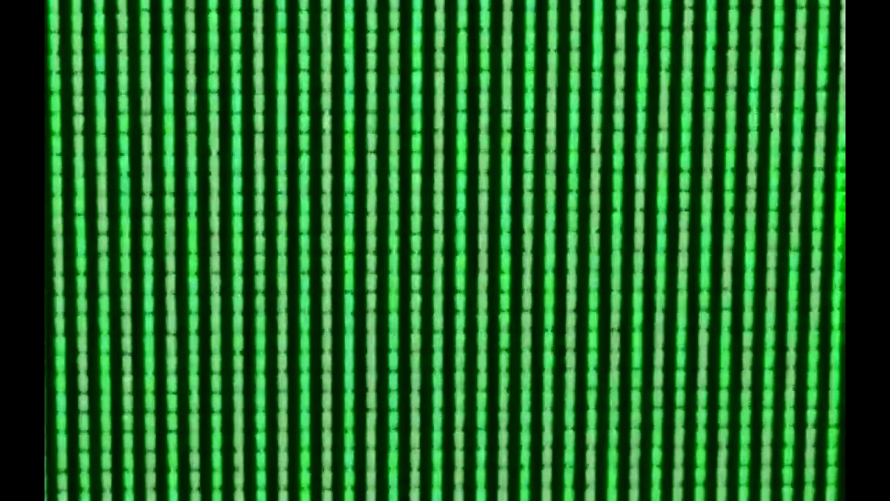 1 Minute of 10x Zoom on Green Subpixels