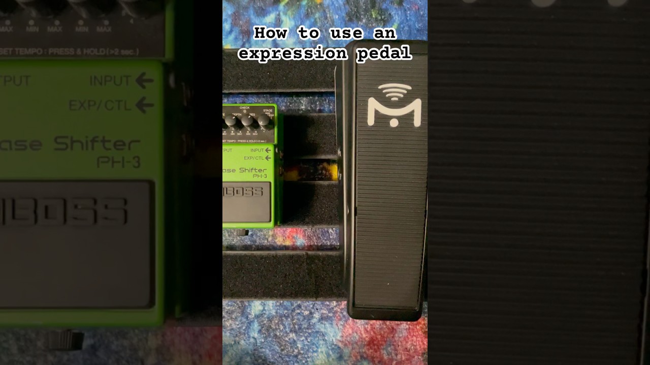 How to use an expression pedal