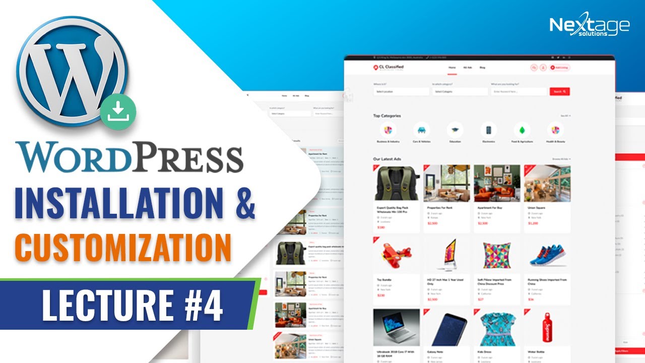 Installing WordPress, Theme & Customization | SEO & Blogging Course | Lecture 4 | NextAge Solutions