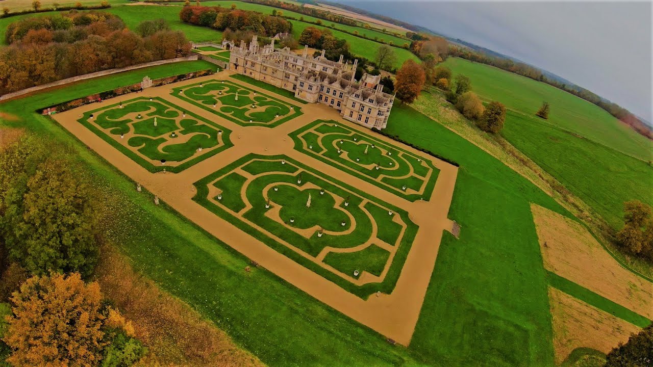 Kirby Hall ( 1570 ) 2021 - Northamptonshire ( Gretton / Corby ) I UK I Dron I 4k I DJI - FPV .
