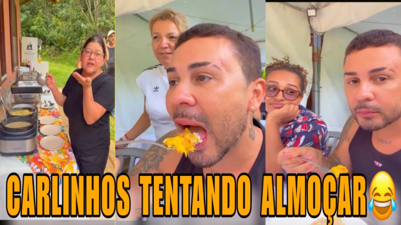 CHEGOU A HORA DO ALMOÇO DE CARLINHOS MAIA🤭 ELA DISSE QUE ESTÁ SURPRESA COM CARLINHOS LÁ😱😂😂