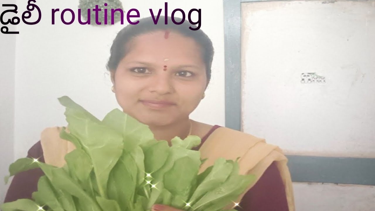 ఈ రోజు నా డైలీ routine vlog చేస్తున్నాను.మాకు ఆకుకురలు చాలా తాజాగా vuntayi🥰🥰🥰